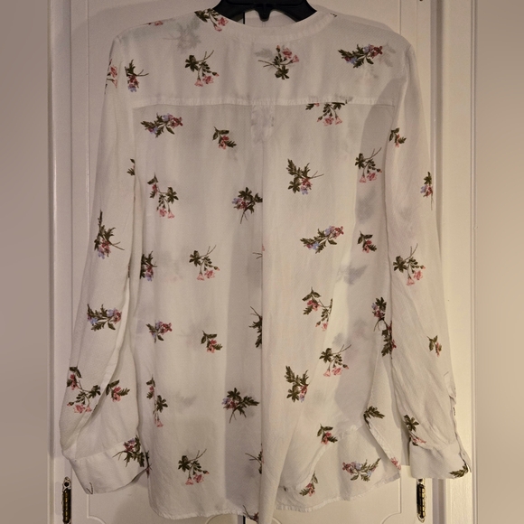 Soho White Floral Blouse - Picture 3 of 6
